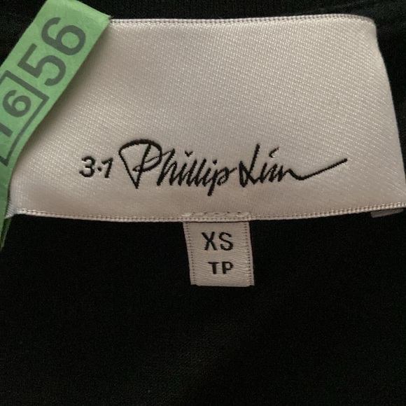 3.1 Phillip Lim women's size XS black butterfly ruffle cotton t shirt - Picture 9 of 9